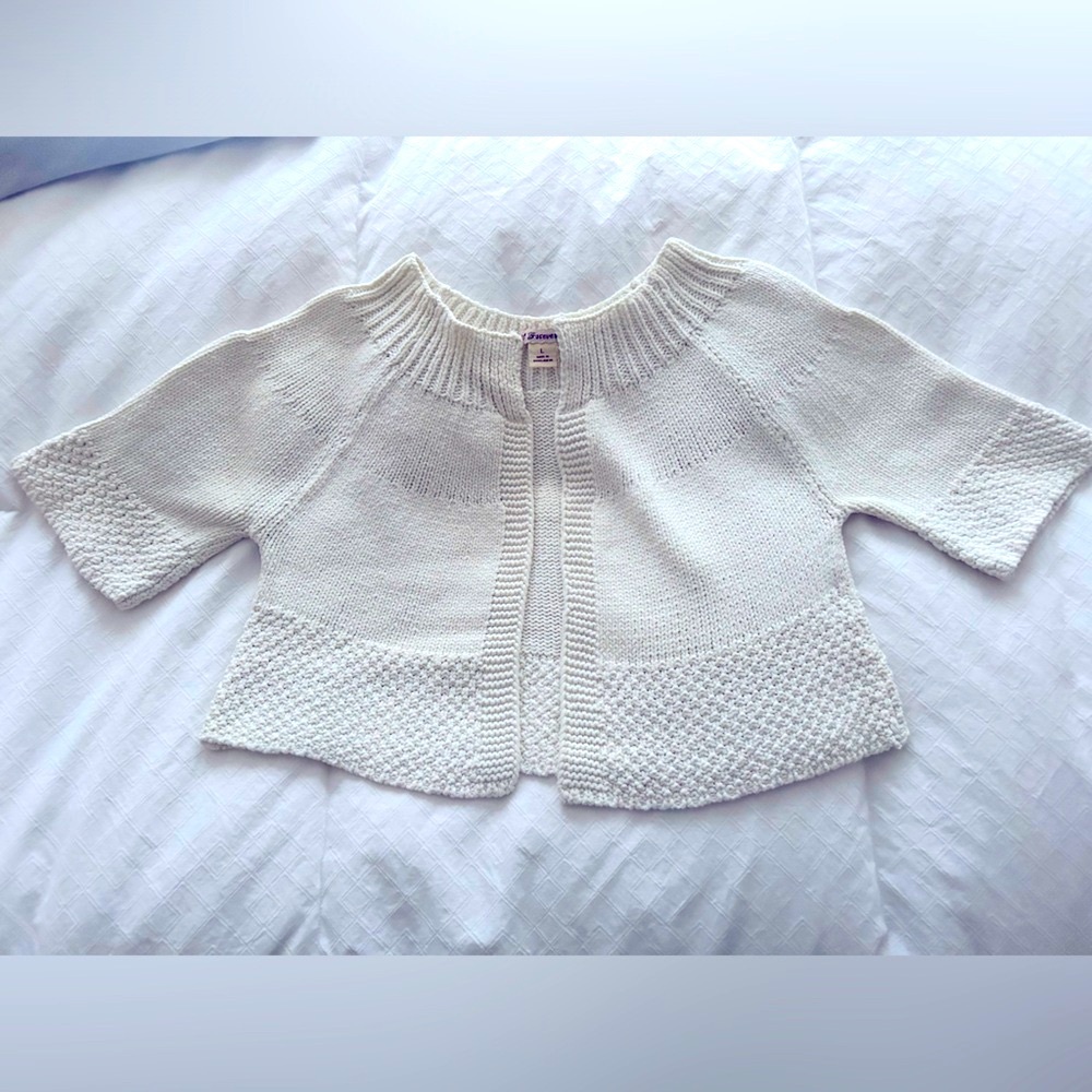 Forever 21 Vintage Cropped Short Sleeve Sweater